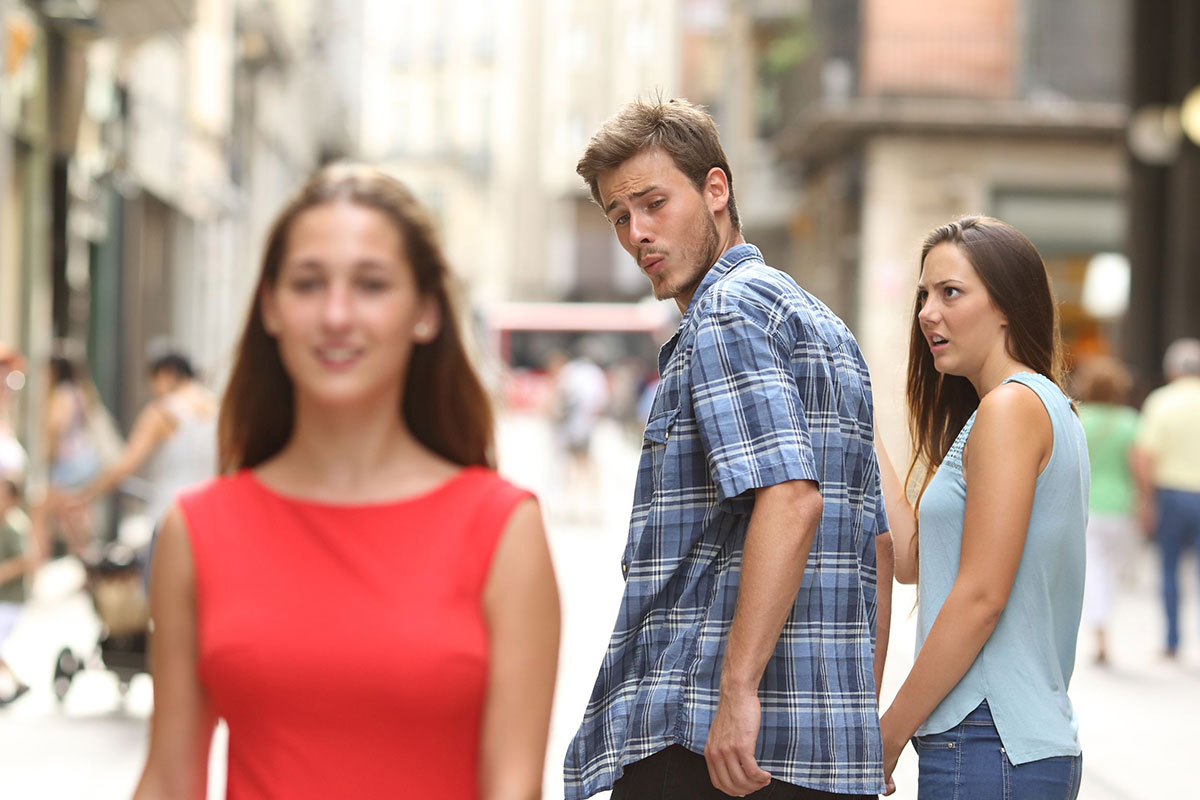 Distracted Guy Meme